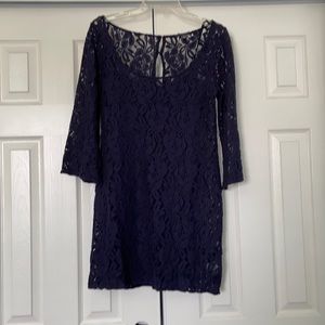 American Eagle Lace Mini Dress with Flare Sleeves